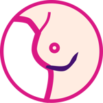 Infographic image for signs and symptoms of breast cancer.
